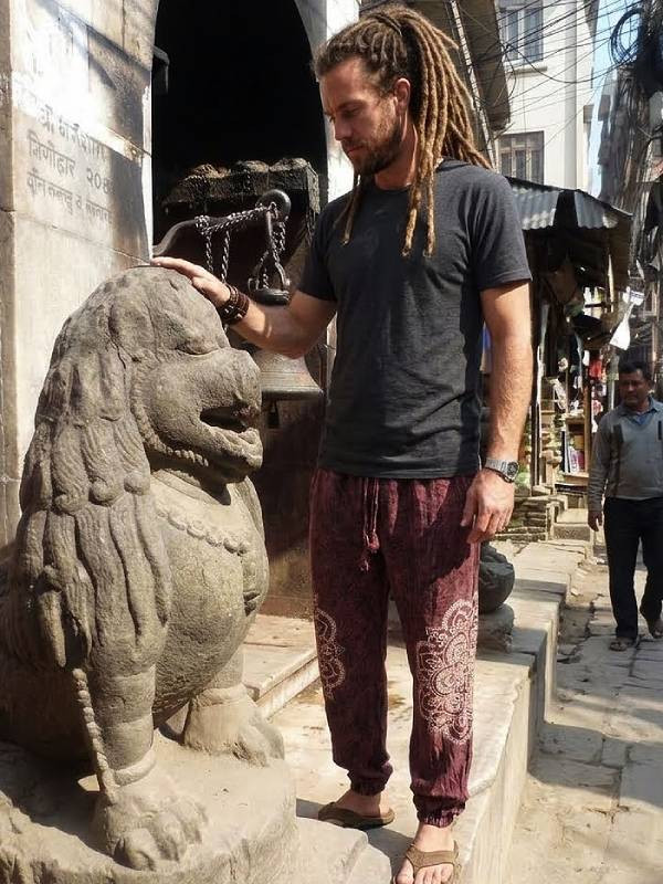 Stonewashed Mandala Festival Pants