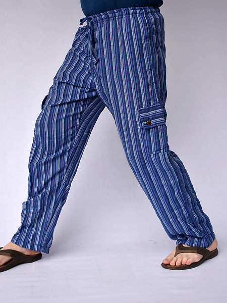 Striped Kurtha Cargo Pants