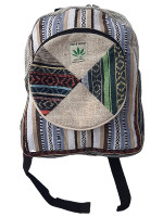 Pure hemp backpack made with a mix of woven cotton