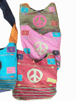 Bohemian peace shoulder bag