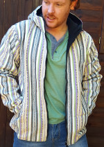 Fleece-Lined Striped Gheri Jacket