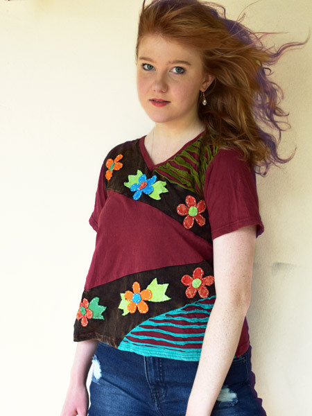 Hippy flower top