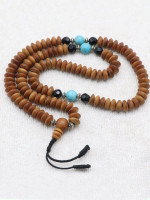 Sandal wood prayer beads necklace