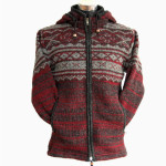 Hand knitted wool jacket