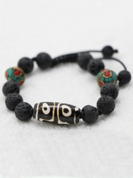 Lava Stone Wrist Mala
