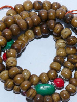 Bone mala with turquoise