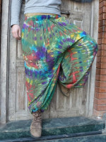 Hippie tie dye pants made in Nepal