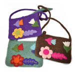 Sunflower felt bag