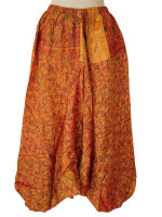 Boho style silk harem pants from Nepal