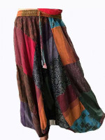Patch harem pants
