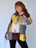Patchwork Ram Nam Printed Shirt