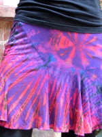 Tie dye mini skirt