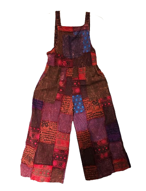Hippie Printed Dungaree