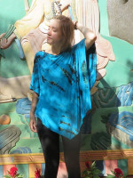 Tie dye viscose top