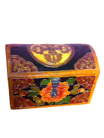 Hand painted Tibetan jewelry box