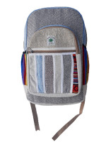 Pure hemp backpack made with a mix of woven cotton