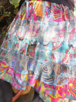 Hippie patch skirt