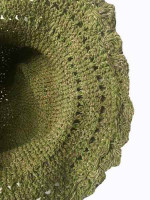 Funky crochet hemp hat