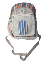 Pure hemp backpack made with a mix of woven cotton