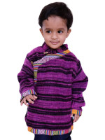 Kids hippie bohemian style winter jacket