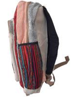 Pure hemp backpack made with a mix of woven cotton