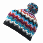 Funky, hippie wool knit beanie made in Kathmandu