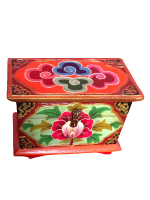 Hand painted Tibetan jewelry box
