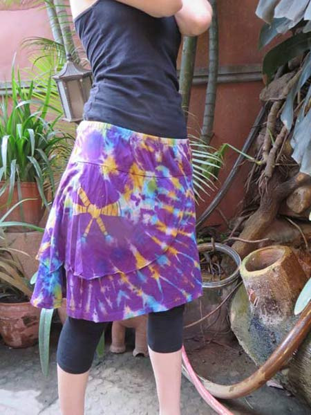 Tie dye Nepal skirt