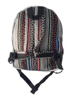 Pure hemp backpack made with a mix of woven cotton