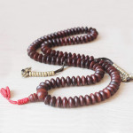 Rosewood prayer mala necklace