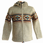 Hand knitted wool jacket