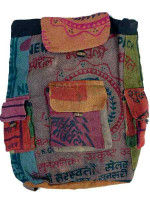 Recycled rice bag backpacks