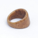 Three layer brass and bronze ring