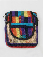 Hippie woven passport bag, made in Nepal.