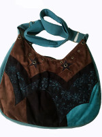 Hippie chic suede bag-star