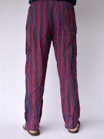 Striped Cotton Kurtha Cargo Pants