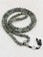 Labrodite stone prayer beads necklace