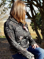 Boho razor cut hoodie