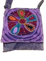 Hippie patch passport bag