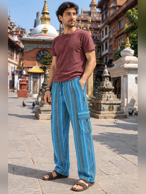 Striped Kurtha Cargo Pants