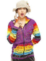 Rainbow hippy hoodie