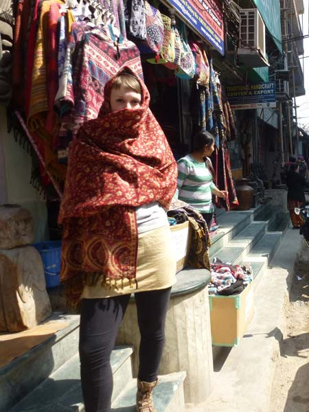 Indian floral shawl