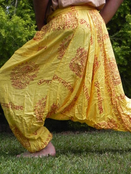 Harem baggy pants Yellow
