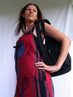 Hippie dungarees with block prints