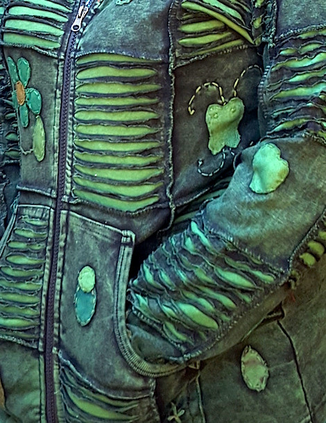 Ripped razor cut hoodie