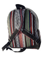 Pure hemp backpack made with a mix of woven cotton