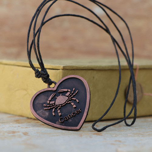 Cancer Copper Pendant