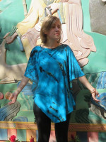 Tie dye viscose top