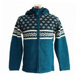 Hand knitted wool jacket