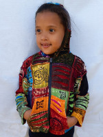 Kids hippie poncho